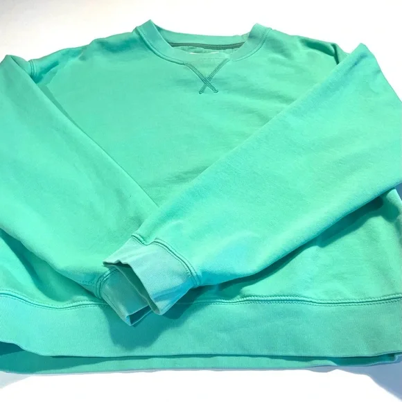 American Eagle Outfitters Teal Crewneck Sweater - Picture 4 of 10